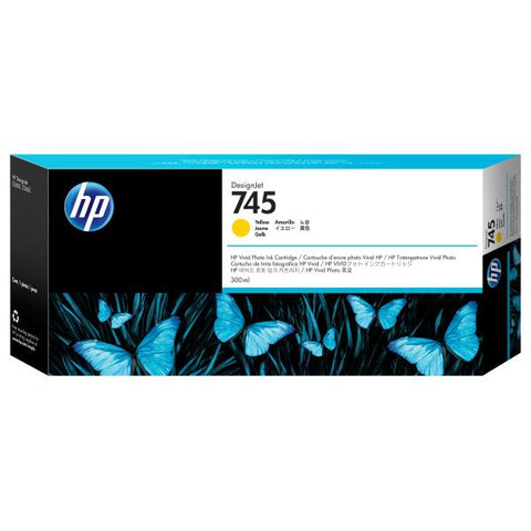 HP Cartuccia Inchiostro Giallo DesignJet 745, 300 ml