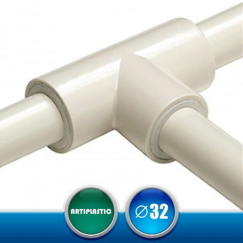 3205DR Derivazione a T per Tubi Rigidi Scarico Condensa - Diametro 32 mm