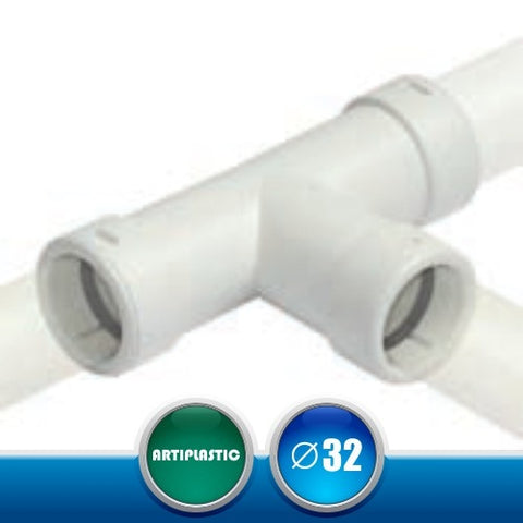 3215DOR Derivazione a T O-Ring per Tubo Rigido Scarico Condensa - Diametro 32 mm