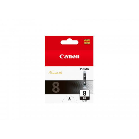 CANON CLI-8BK SERBATOIO NERO PER PIXMA IP4200-IP4500-IP5200-IP5200R-MP500-MP800-MP530-MP800R-MP830-IP6600D-IP4300-IP5300-IP6700D-PRO9000-MP600-MP610-MP970-MX850 (0620B001)