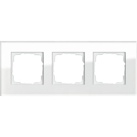 GIRA Esprit Glas Bianco placca per interruttori e coperchio per presa