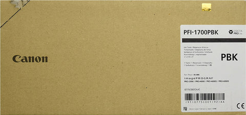 Canon PFI-1700 PBK - 700 ml - Photo schwarz - Original - Tintenbehlter - fr imagePROGRAF PRO-2000, PRO-4000, PRO-4000S, PRO-6000S (0775C001AA)