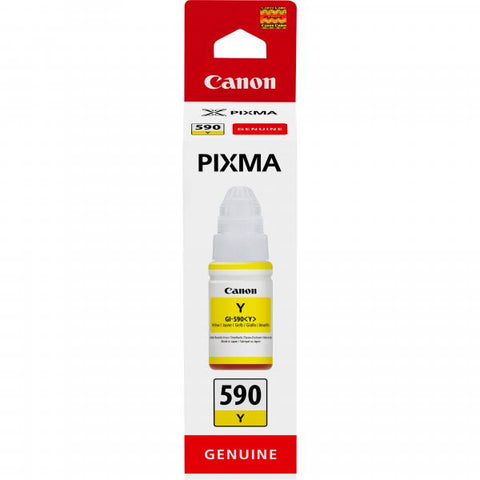 CANON GI 590 Y SERBATOIO GIALLO 70 ML PER PIXMA G1501, G1510, G2500, G2501, G2510, G3410, G3500, G3501, G3510, G4410, G4500, G4511