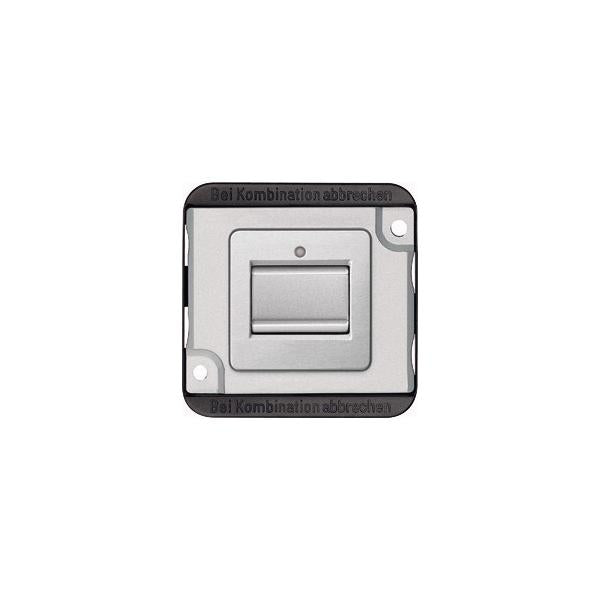 Merten MEG3156-7060 Pushbutton switch 1P Argento interruttore elettrico