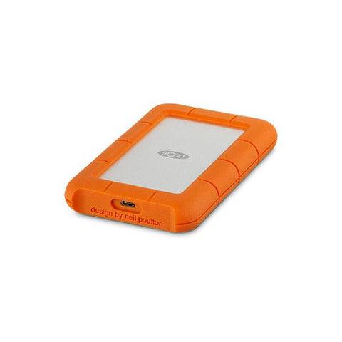 LaCie Rugged USB-C disco rigido esterno 4000 GB Arancione, Argento