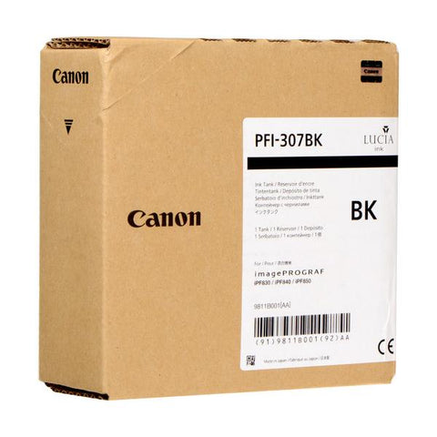 CANON SERBATOIO INCH. PFI-307BK BLACK (330ML) X IPF 830 840 850 9811B001