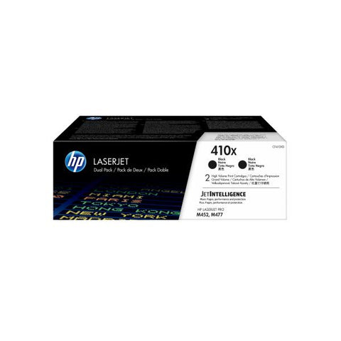 HP Confezione da 2 cartucce toner nero originale ad alta capacità LaserJet 410X