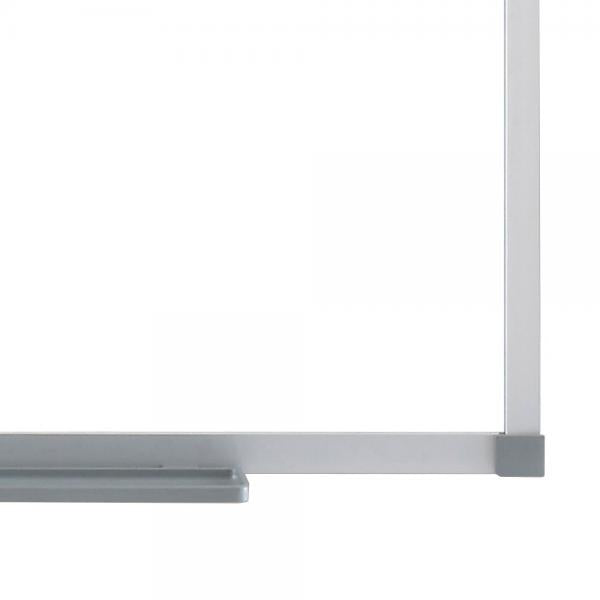 Nobo Lavagna bianca magnetica in acciaio Basic 1200x900 con bordo basico (Nobo 1905211 Essence Steel Magnetic Whiteboard 1200 x 900mm)