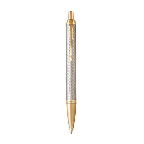 PARKER 1931687 IM PREMIUM PENNA A SFERA PUNTA MEDIA E RICARICA INCHIOSTRO BLU WARM SILVER/GOLD