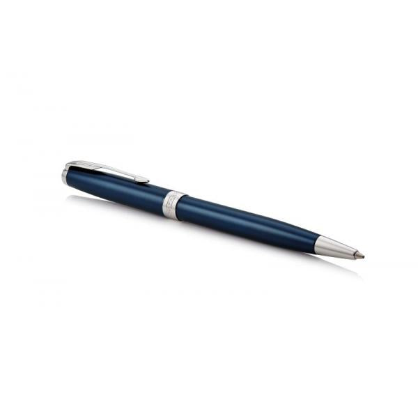 PARKER SONNET BLUE LACQUER PENNA A SFERA PUNTA MEDIA INCHIOSTRO NERO