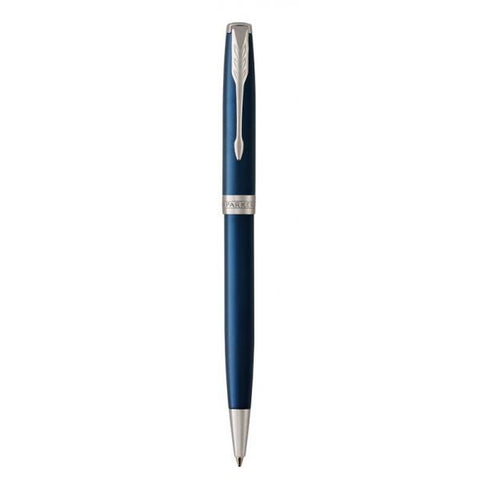 PARKER SONNET BLUE LACQUER PENNA A SFERA PUNTA MEDIA INCHIOSTRO NERO