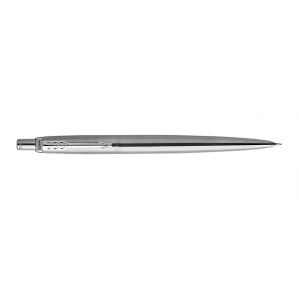 PARKER JOTTER PORTAMINE A SCATTO MINA 0,5 CON GOMMINO IN ACCIAIO INOSSIDABILE FINITURA CROMATA CONFEZIONE REGALO