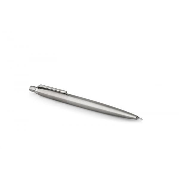 PARKER JOTTER PORTAMINE A SCATTO MINA 0,5 CON GOMMINO IN ACCIAIO INOSSIDABILE FINITURA CROMATA CONFEZIONE REGALO
