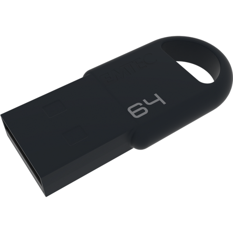 EMTEC D250 FLASH DRIVE CHIAVETTA USB 2.0 64GB MINI BLACK