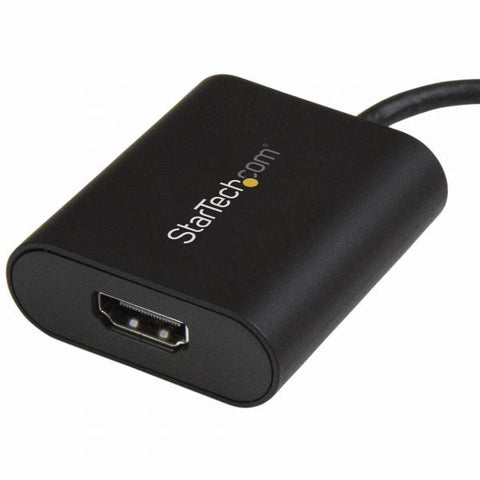 STARTECH ADATTATORE VIDEO DA USB-C MASCHIO AD HDMI FEMMINA 4K 60Hz THUDERBOLT 3 COMPATIBILE 19 cm NERO