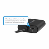 STARTECH ADATTATORE VIDEO DA USB-C MASCHIO AD HDMI FEMMINA 4K 60Hz THUDERBOLT 3 COMPATIBILE 19 cm NERO