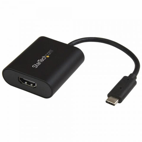 STARTECH ADATTATORE VIDEO DA USB-C MASCHIO AD HDMI FEMMINA 4K 60Hz THUDERBOLT 3 COMPATIBILE 19 cm NERO