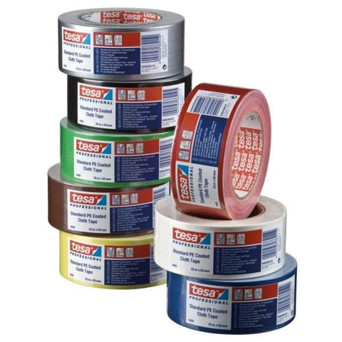 TESA PROFESSIONAL NASTRO ADESIVO TELATO PLASTIFICATO 50MMx25M COLORE GRIGIO