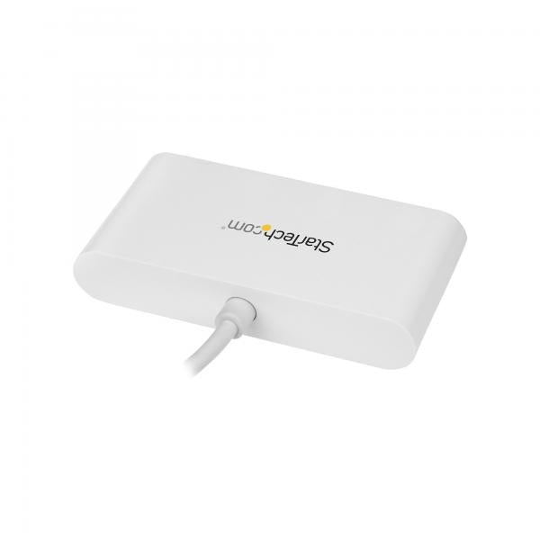STARTECH HB30C4ABW HUB USB-C 4 PORTE USB-A 3.0 SUPERSPEED ALIMENTAZIONE A BUS DESKTOP BIANCO