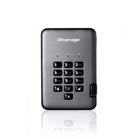 iStorage diskAshur PRO2 disco rigido esterno 1000 GB Nero, Grafite