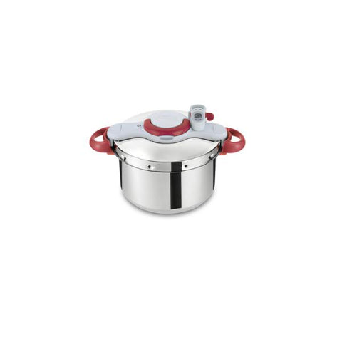 Tefal Clipsominut Perfetct 6L 6L Rosso, Acciaio inossidabile