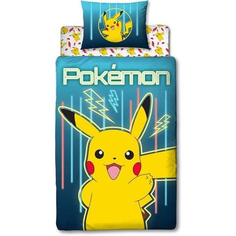 Set di copripiumino Pokémon 30 x 7 x 30 cm Giallo Ala francese 4 Pezzi
