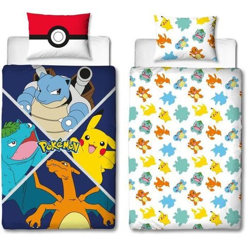 Set di copripiumino Pokémon 25 x 4 x 30 cm Multicolore Ala francese 2 Pezzi
