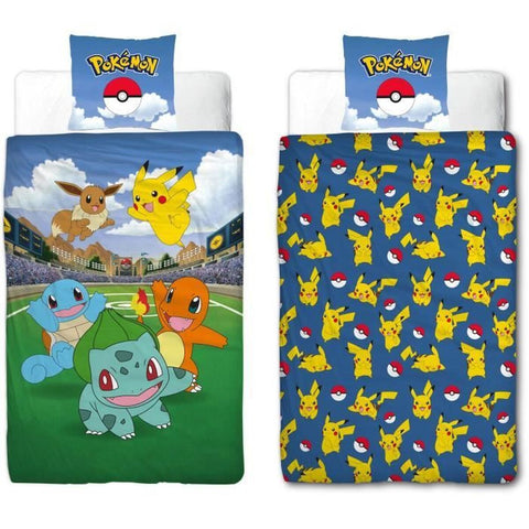 Set di copripiumino Pokémon 25 x 4 x 30 cm Multicolore Ala francese 2 Pezzi