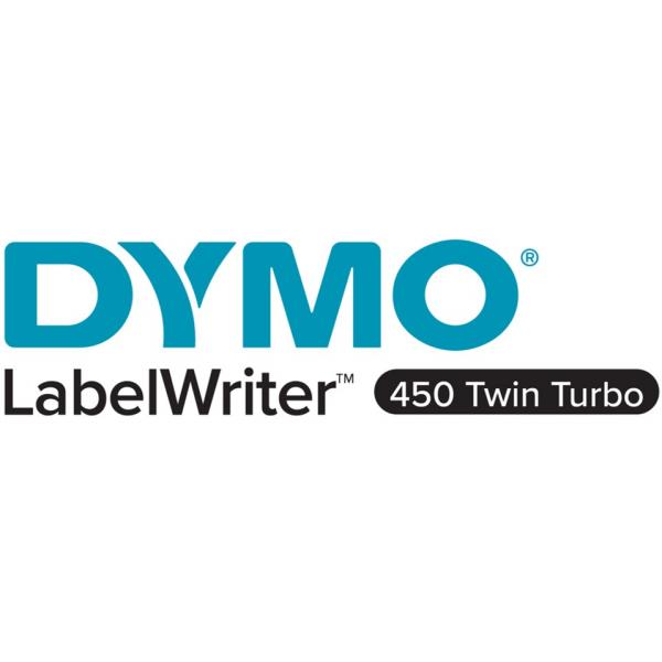 DYMO LABELWRITER 450 TWINTURBO STAMPANTE TERMICA DIRETTA PER ETICHETTE 600x300 DPI NERO ARGENTO