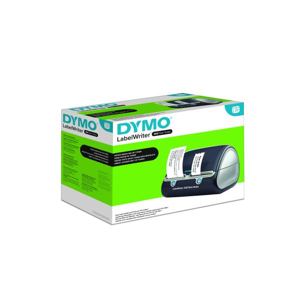 DYMO LABELWRITER 450 TWINTURBO STAMPANTE TERMICA DIRETTA PER ETICHETTE 600x300 DPI NERO ARGENTO