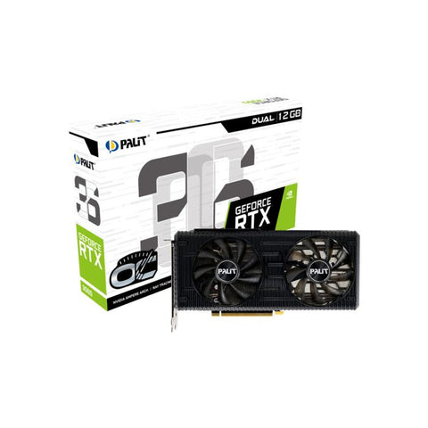Palit NE63060T19K9-190AD, GeForce RTX 3060, 12 GB, GDDR6, 192 bit, 7680 x 4320 px, PCI Express x16 4.0 ***