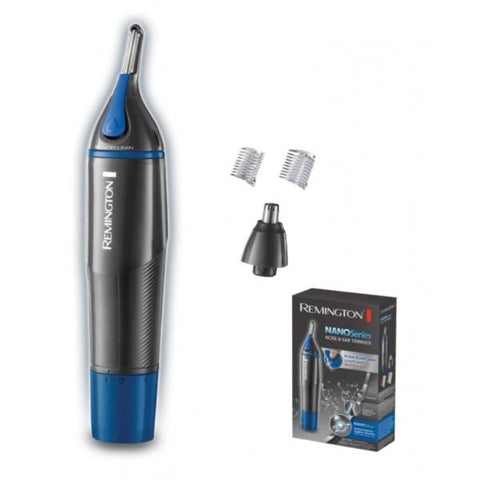 REMINGTON NE3850 RASOIO ELETTRICO RIFINITORE MULTIUSO TAGLIA PELI NASO E ORECCHIE, RIFINITORE PER SOPRACCIGLIA - INCLUSI 2 PETTINI DI FISSAGGIO + ACCESSORIO DI TAGLIO ROTANTE, PULIZIA FACILE E VELOCE ANTIMICROBICO