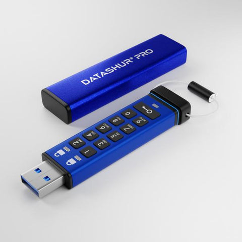 iStorage datAshur Pro unità flash USB 4 GB USB tipo A 3.2 Gen 1 (3.1 Gen 1) Blu