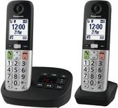 Panasonic Festnetz-Telefon (fr analogen Anschlu), schnurlos, integrierter Anrufbeantworter, DECT (KX-TGU432EXB)