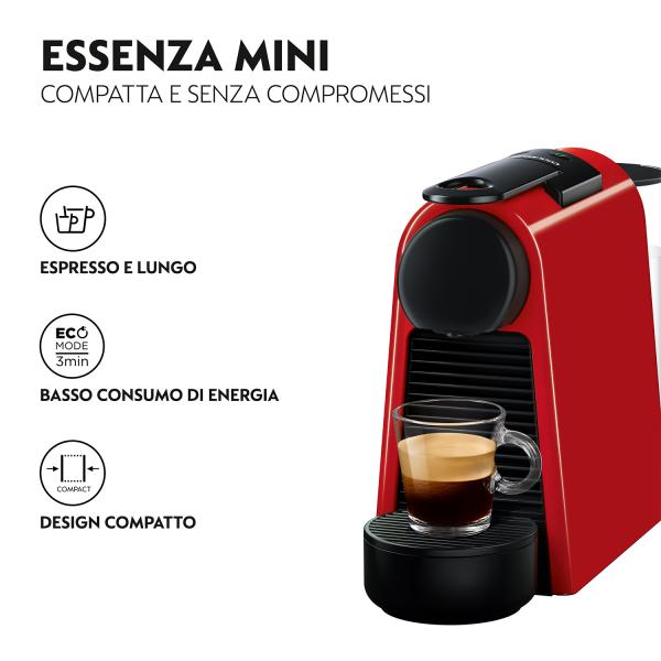 DE LONGHI EN85 NESPRESSO ESSENZA MINI ROSSO