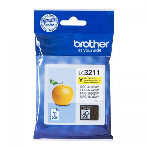 INK BROTHER LC-3211Y GIALLO 200PP X DCP-J572DW MFC-J491DW MFC-J890DW