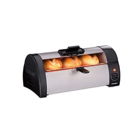 Cloer 3080 fornetto con tostapane Nero, Acciaio inossidabile