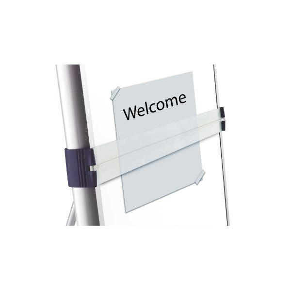 Nobo Cavalletto magnetico portatile in acciaio Classic con bracci estensibili (Nobo 1901920 Impression Pro Nano Clean Mobile Flipchart Easel including extendable arms)