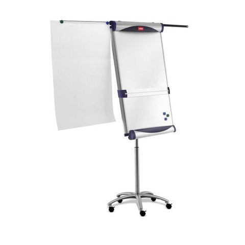 Nobo Cavalletto magnetico portatile in acciaio Classic con bracci estensibili (Nobo 1901920 Impression Pro Nano Clean Mobile Flipchart Easel including extendable arms)