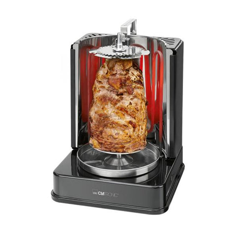 Clatronic DVG 3686 1400 W Grill Elettrico Nero