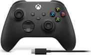 Microsoft Xbox Wireless Controller + USB-C Cable - Game Pad - kabellos - Bluetooth - Carbon Black - fr PC, Microsoft Xbox One, Android, Microsoft Xbox Series S, Microsoft Xbox Series X, iOS (EP2-299