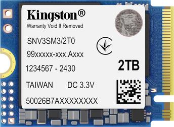 Kingston NV3 - SSD - 2 TB - PCIe 4.0 x4 (NVMe) (SNV3SM3/2T0)