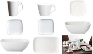 Ritzenhoff & Breker Dessertteller ARENA, 210 mm aus Porzellan, splmaschinenfest, Durchmesser: 210 mm - 6 Stck (583748)