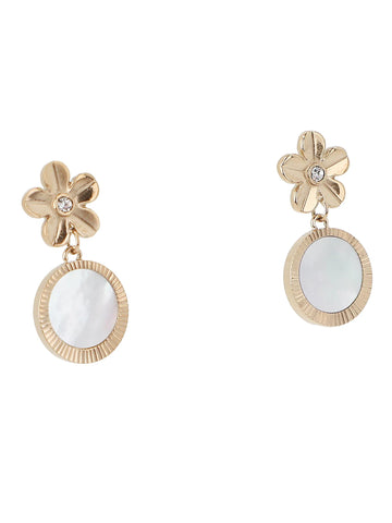 Orecchini da donna Fossil JF04021710 Val Vintage Vacation in madreperla color oro bianco ***