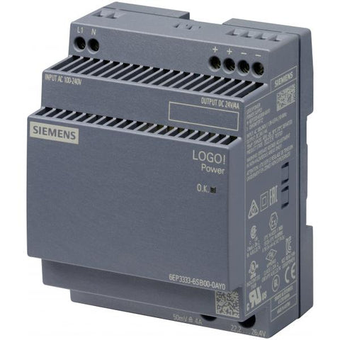 Siemens 6EP3333-6SB00-0AY0 adattatore e invertitore Interno Multicolore (LOGO!POWER 24V supply unit)