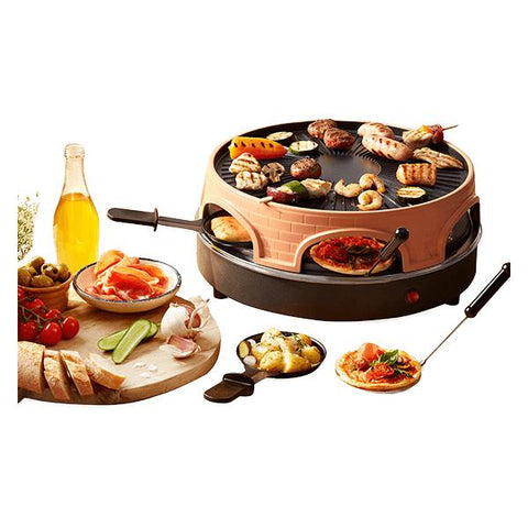 Emerio PO-113255.4 griglia per raclette 1500 W Nero, Marrone
