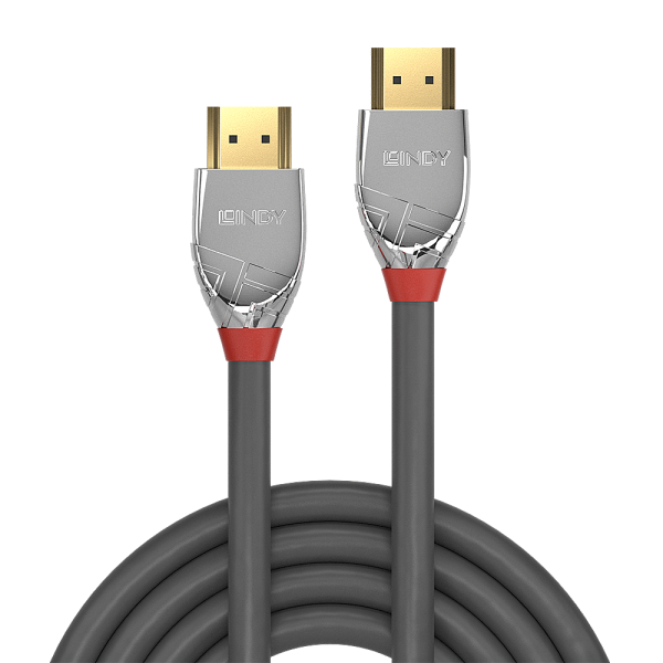 LINDY 37874 CAVO HDMI 4K HIGH SPEED CROMO LINE 5 MT GRIGIO ARGENTO
