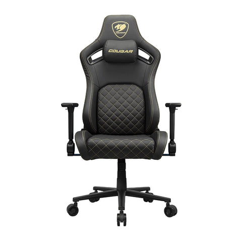 COUGAR Gaming-Stuhl Defensor Gold PC-Gamingstuhl 120 kg 4D-Armlehnen Schwarz/Gold (3MDFLGLB.0001)