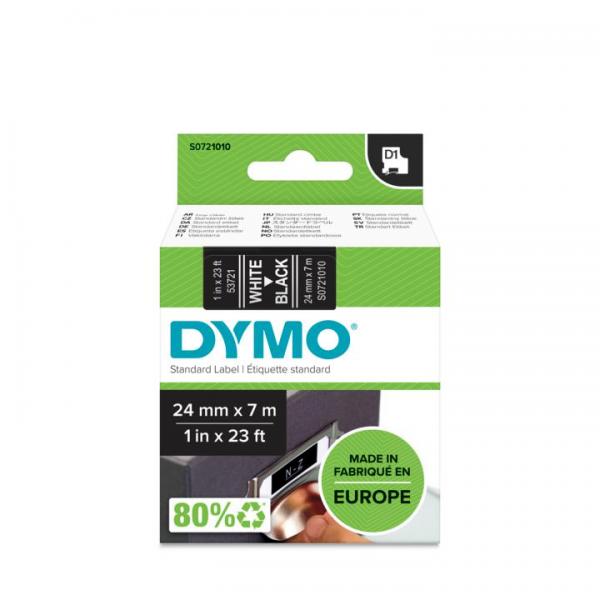 DYMO D1 NASTRO PER TRASFERIMENTO TERMICO COLORE NERO COLORE STAMPA BIANCO