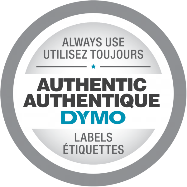 DYMO D1 NASTRO PER TRASFERIMENTO TERMICO COLORE NERO COLORE STAMPA BIANCO